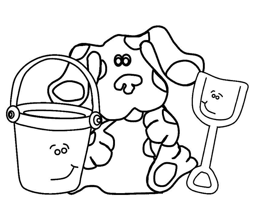 Blue Coloring Pages For Kids
 Free Printable Blues Clues Coloring Pages For Kids
