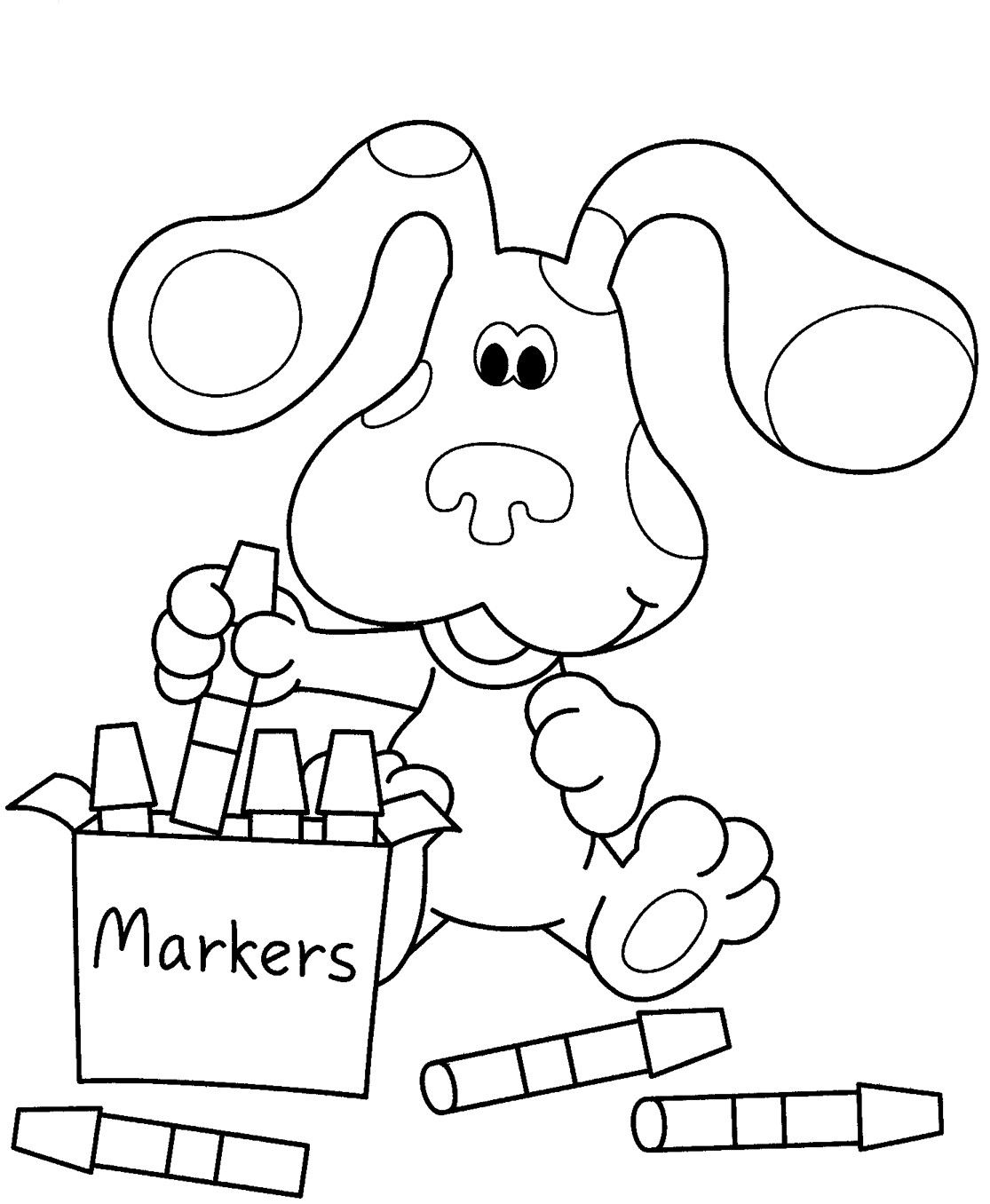 Blue Coloring Pages For Kids
 Free Printable Blues Clues Coloring Pages For Kids