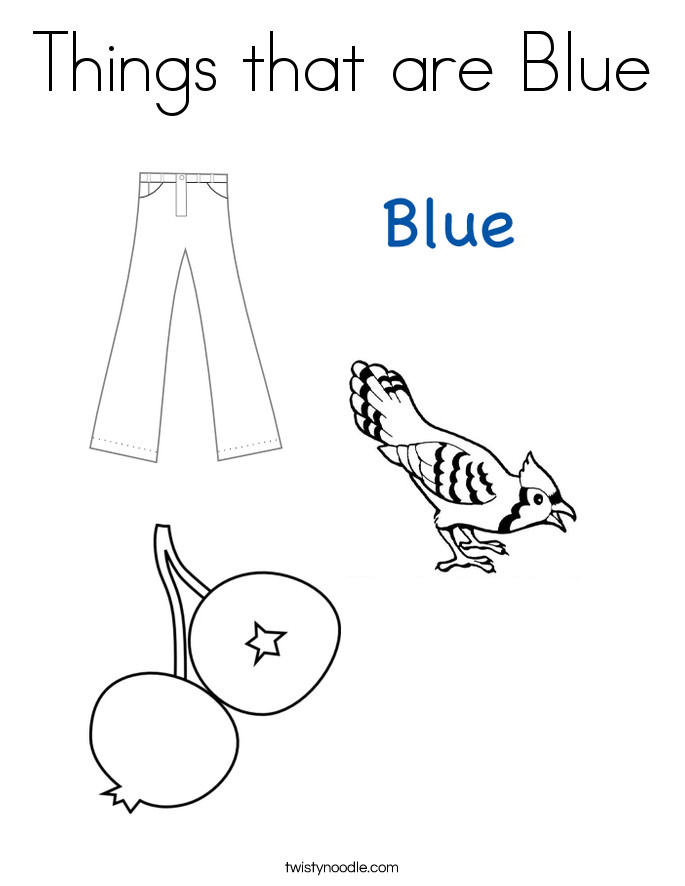 Blue Preschool Coloring Sheets
 blue coloring pages