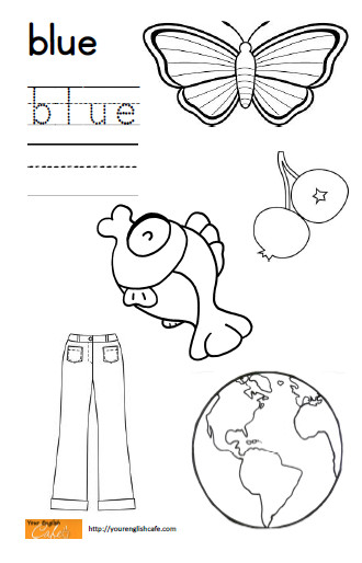 Blue Preschool Coloring Sheets
 Blue Worksheets For Preschoolers Related Keywords Blue