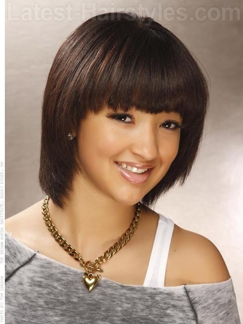Bob Hairstyles With Fringe
 Nigerian Hairstyles Bob Hairstyle with fringe
