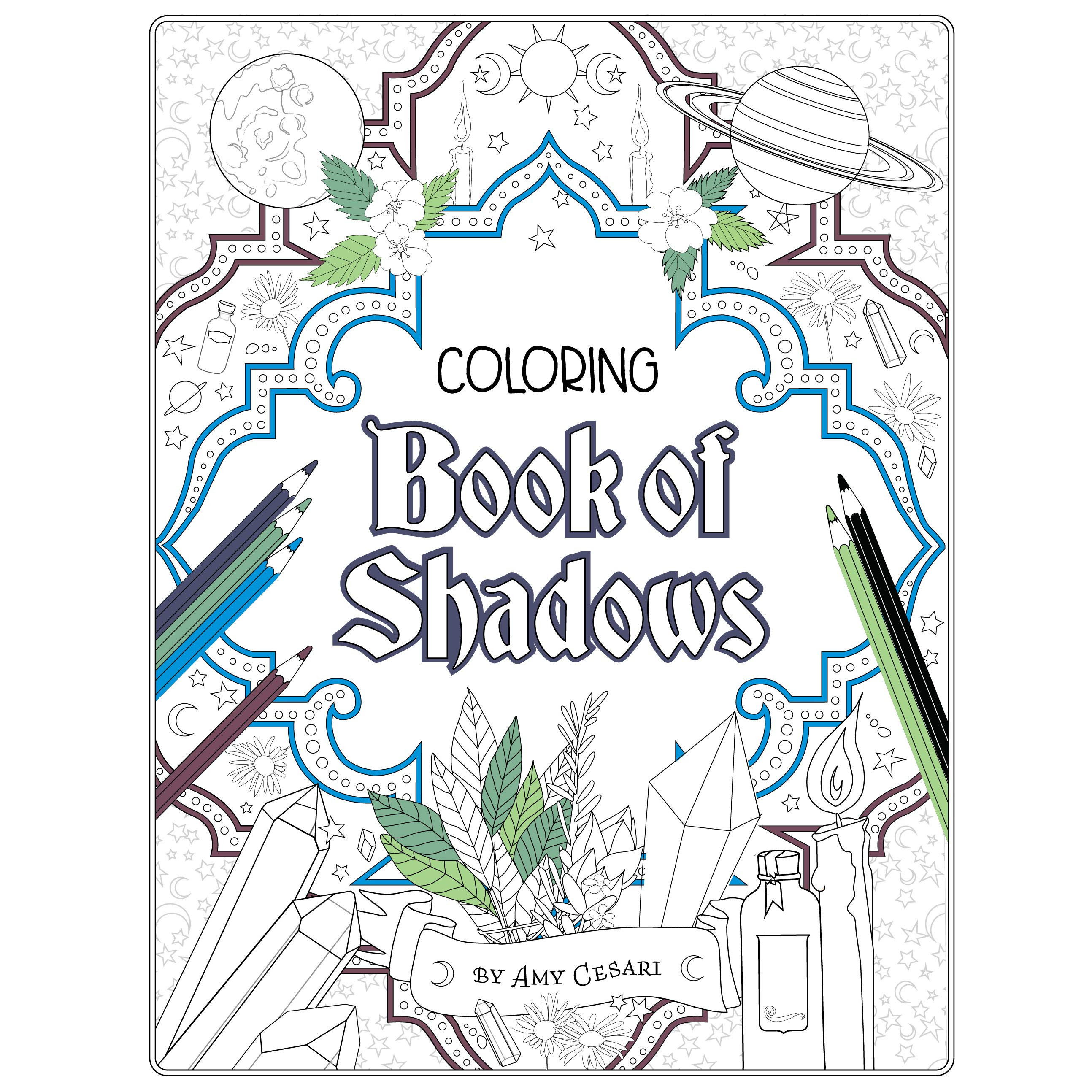 Book Of Shadows Coloring Pages
 Book giveaway for Coloring Book of Shadows by Amy Cesari