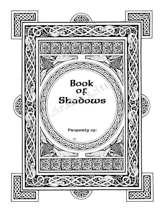 Book Of Shadows Coloring Pages
 book of shadows cover page Google Search