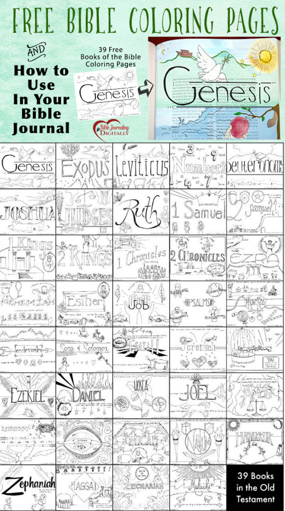 Books Of The Bible Coloring Pages
 FREE Books of the Bible Coloring Pages