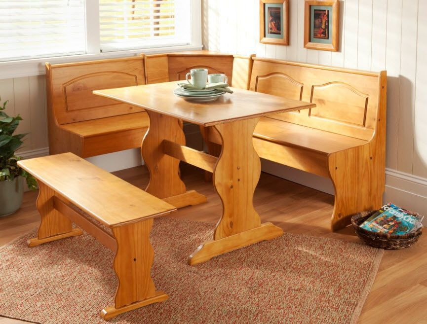 Best ideas about Booth Dining Table
. Save or Pin Kitchen Nook Corner Dining Breakfast Set Table Bench Chair Now.