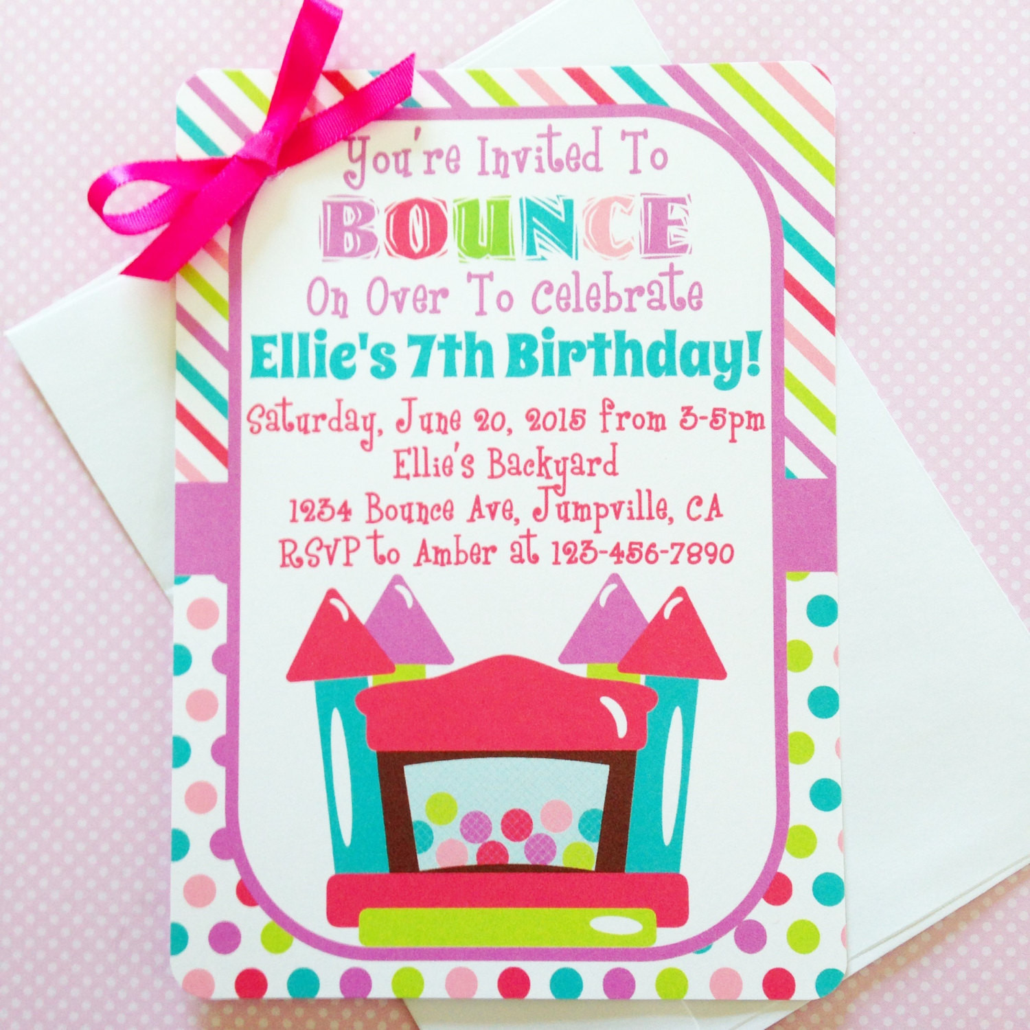 Bounce House Birthday Invitations
 printable bounce house birthday invitation printable bounce