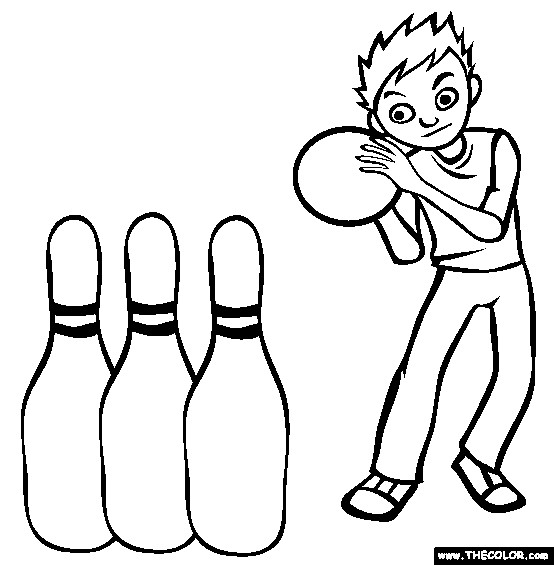 Bowling Coloring Sheets For Kids
 Coloring Pages for Kids Bowling Coloring Pages