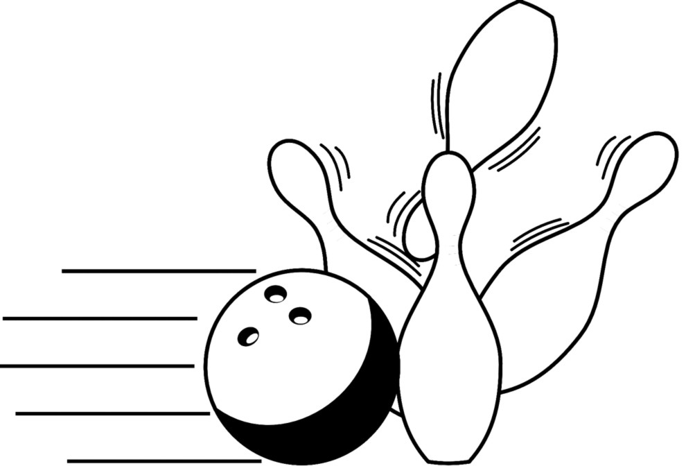 Bowling Coloring Sheets For Kids
 Free Bowling Pin Coloring Page Download Free Clip Art