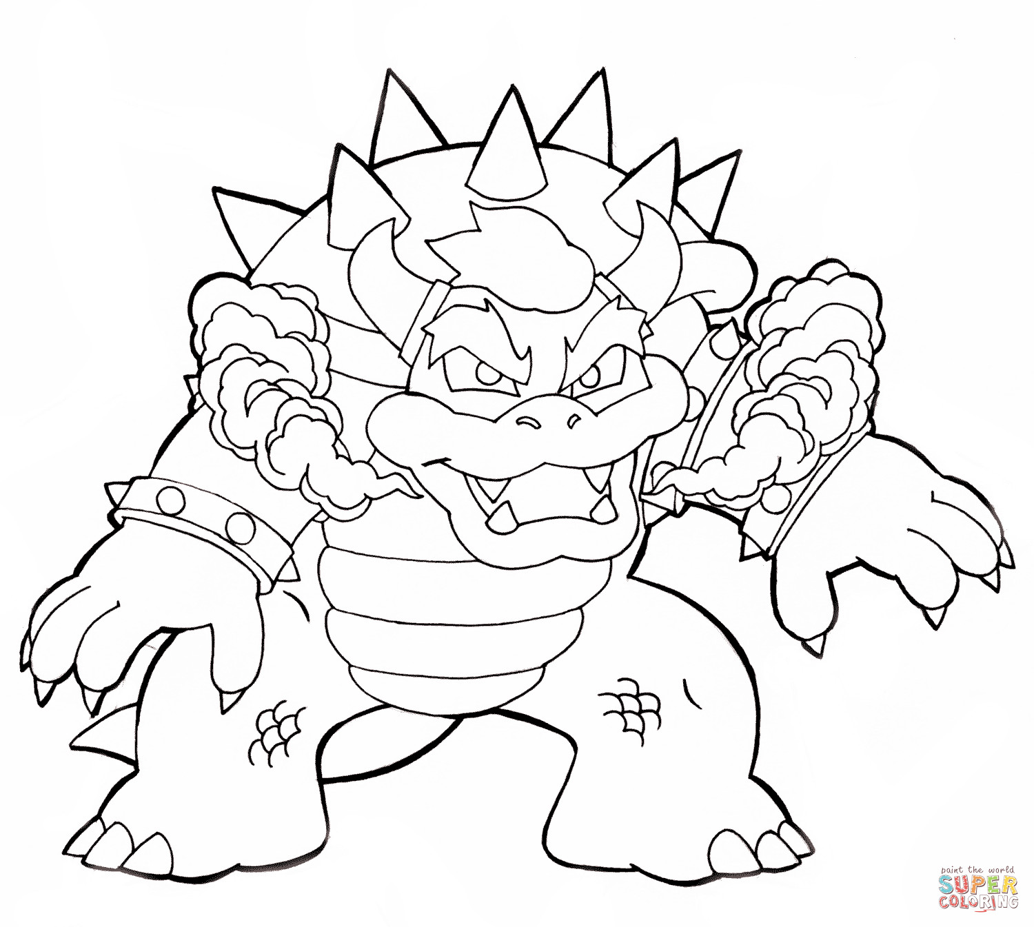 Bowser Coloring Pages
 Printable Coloring Pages Bowser Coloring Home