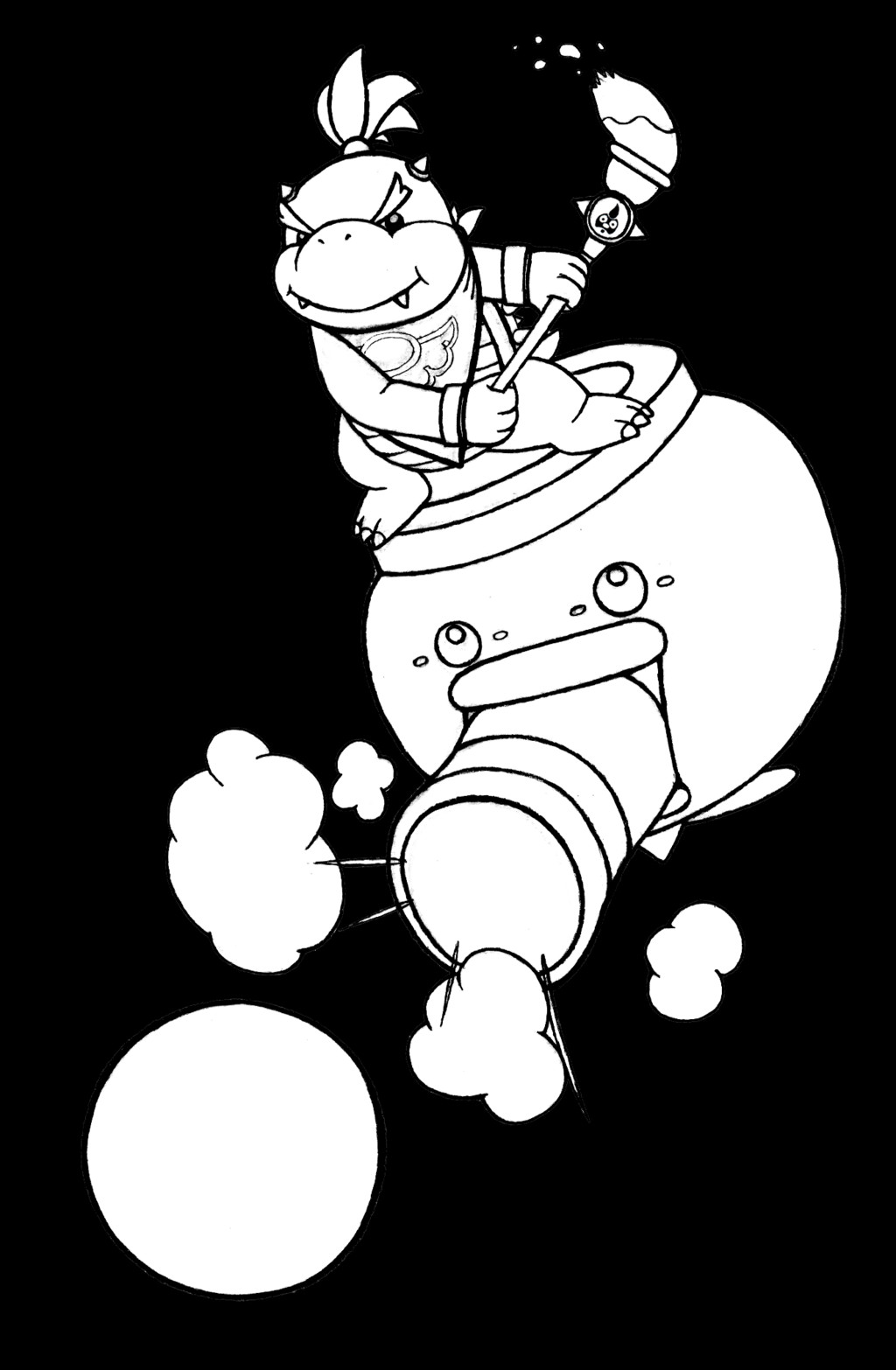 Bowser Jr Coloring Pages
 Bowser Jr Clowns the petition by realarpmbq on DeviantArt