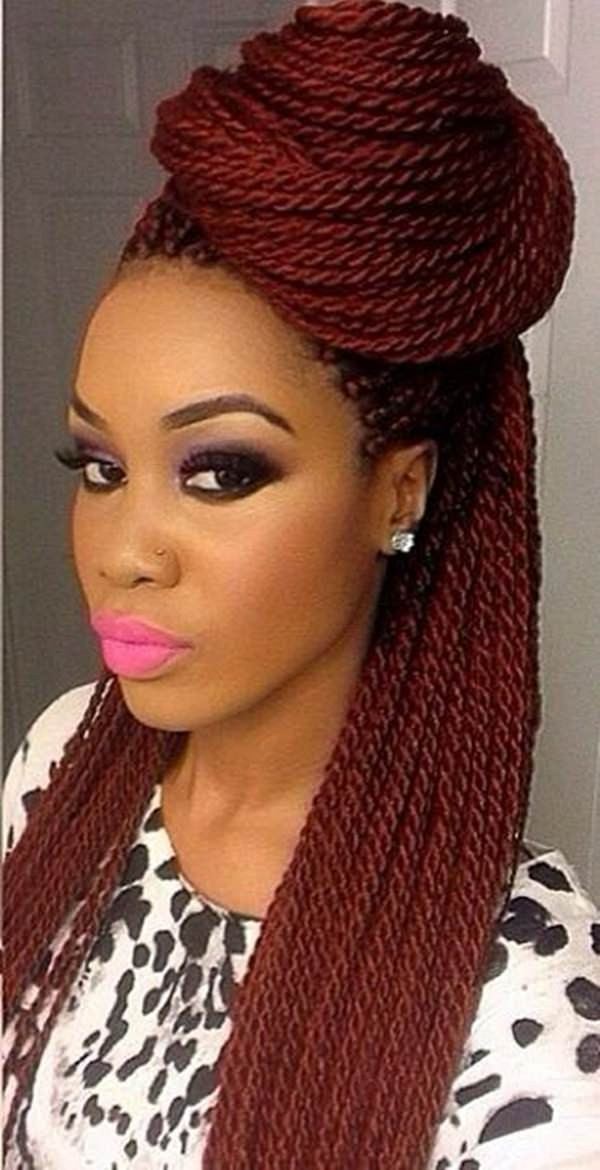 Boxed Braids Hairstyles
 45 s of Rockin Red Box Braids