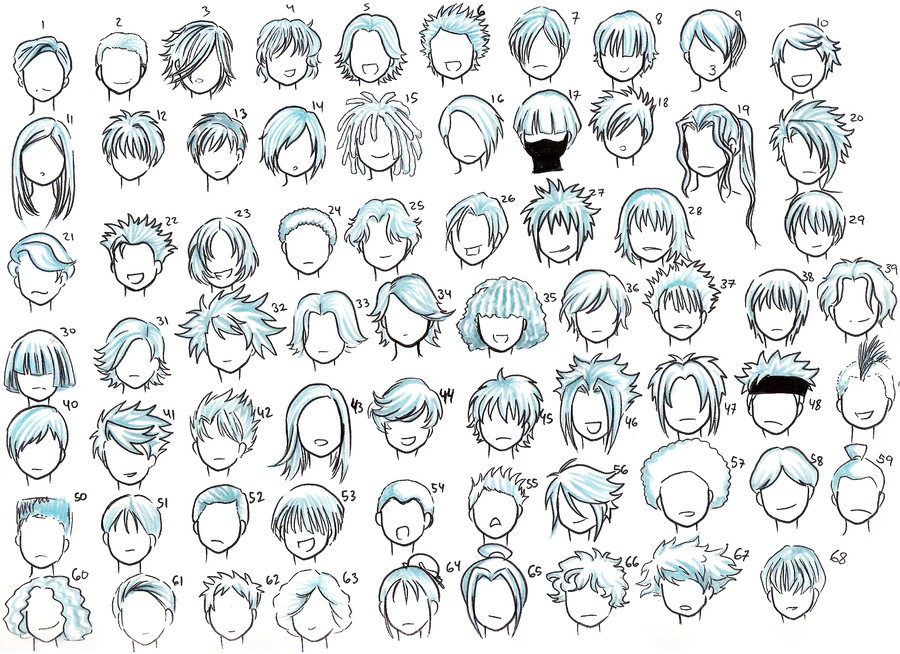 Boy Anime Hairstyles
 boys hairstyles 01 by NeonGenesisEVARei on DeviantArt
