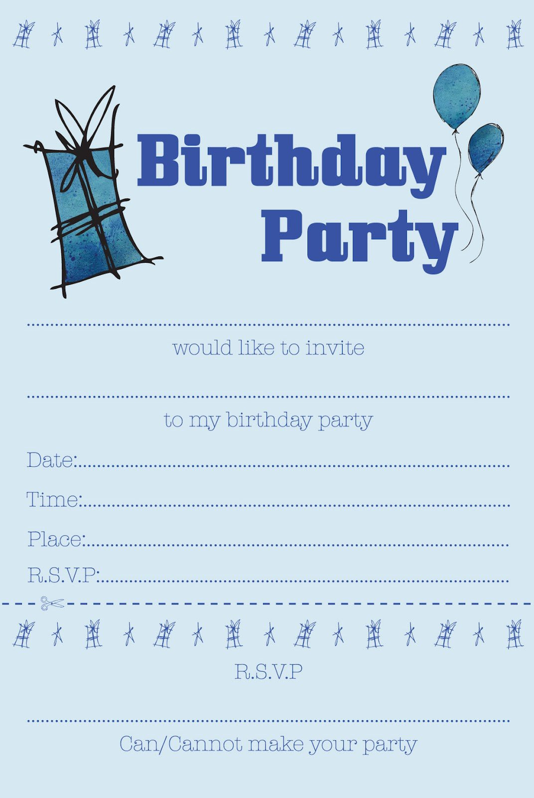 Boys Birthday Party Invitations
 Boys Birthday Party Invitations Free Printable