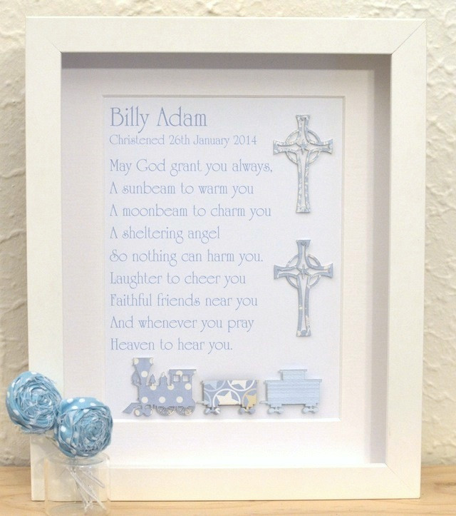 Boys Communion Gift Ideas
 Classic Baby Boys Unique Christening Baptism Poem Gifts