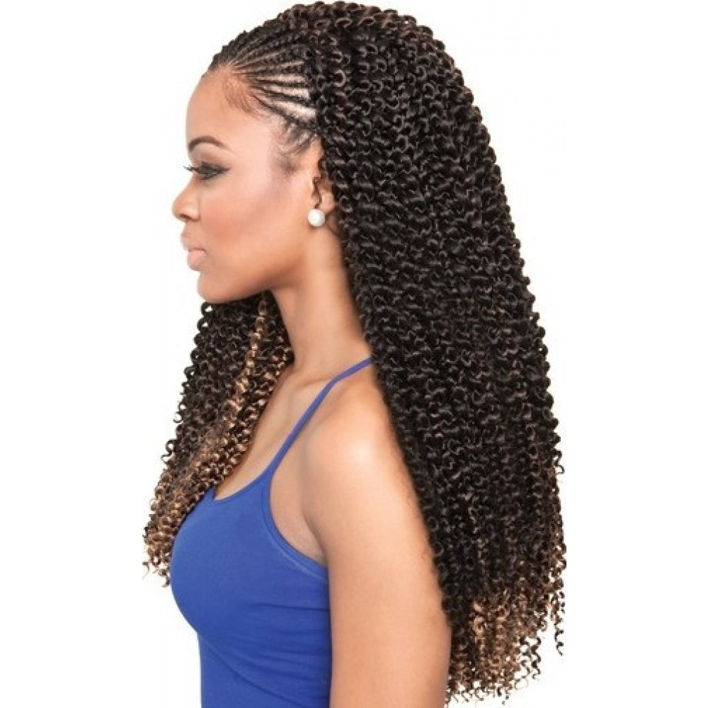 Braid Hairstyle With Weave
 Isis Collection Caribbean Bundle Braids – Cork Screw