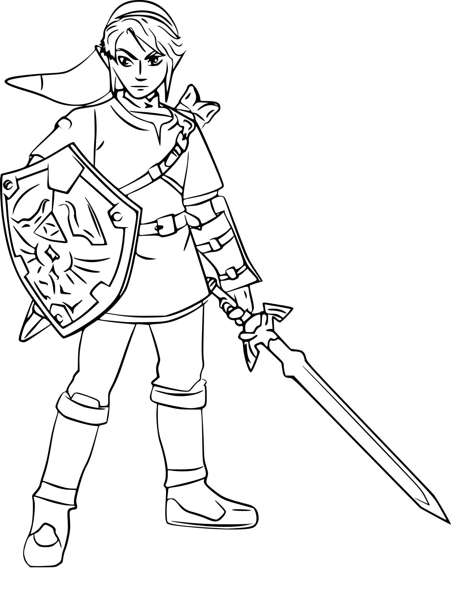 Breath Of The Wild Coloring Pages
 Legend Zelda Breath the Wild Coloring Pages