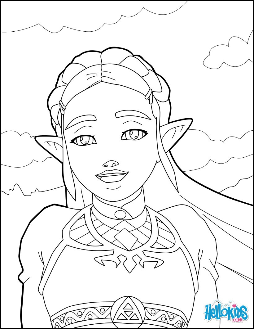 Breath Of The Wild Coloring Pages
 Zelda breath of the wild coloring pages Hellokids