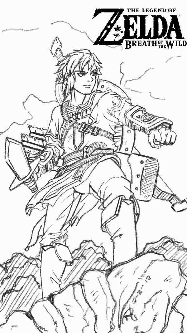 Breath Of The Wild Coloring Pages
 ChaoticJustice88 Ricky Jr Nomura