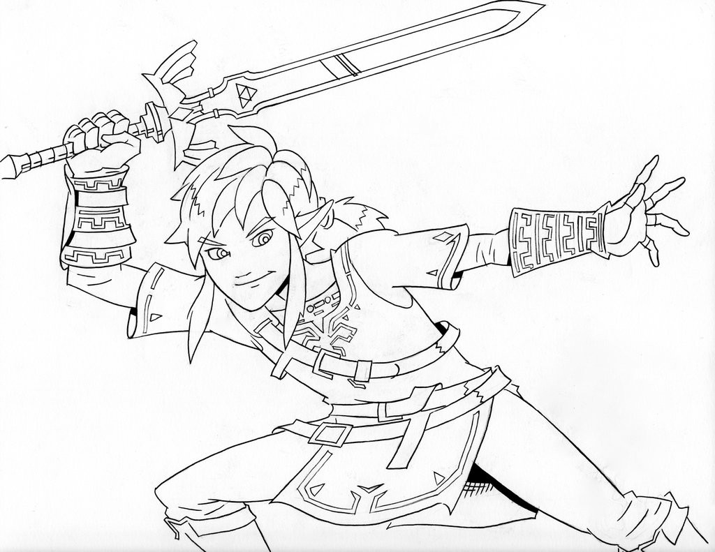 Breath Of The Wild Coloring Pages
 Link Breath of the Wild by IronDiarrhea on DeviantArt