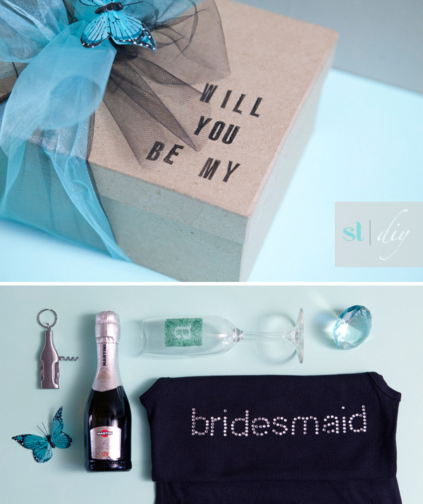 Bridesmaid Boxes DIY
 The Original DIY Will You Be My Bridesmaid Box