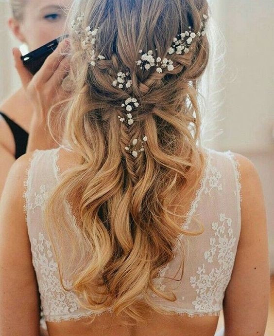 Bridesmaid Hairstyles Down
 10 Pretty Braided Hairstyles for Wedding Wedding Hair
