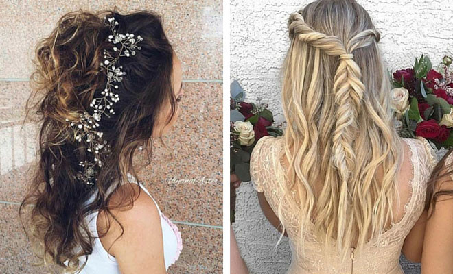 Bridesmaid Hairstyles Down
 31 Half Up Half Down Hairstyles for Bridesmaids