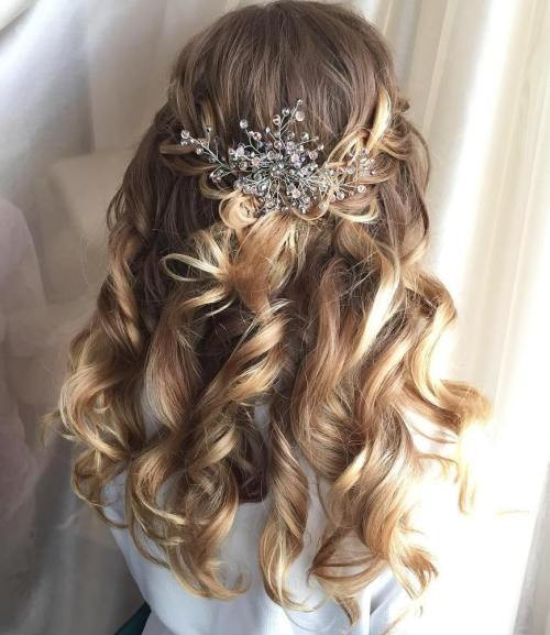 Best ideas about Bridesmaid Hairstyles Half Up Half Down
. Save or Pin Half Up Half Down Wedding Hairstyles – 50 Stylish Ideas Now.