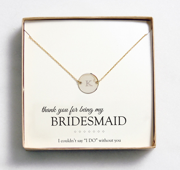 Bridesmaid Thank You Gift Ideas
 Bridesmaid Gift Idea Customizable Jewelry from Wedding