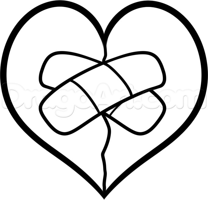 Broken Heart Coloring Pages
 Coloring pages of broken hearts