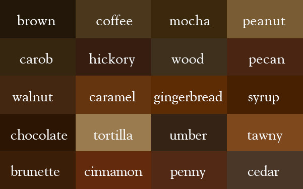 Best ideas about Brown Paint Colors
. Save or Pin It s "Wine" Not Dark Red Here Are The Correct Names Now.