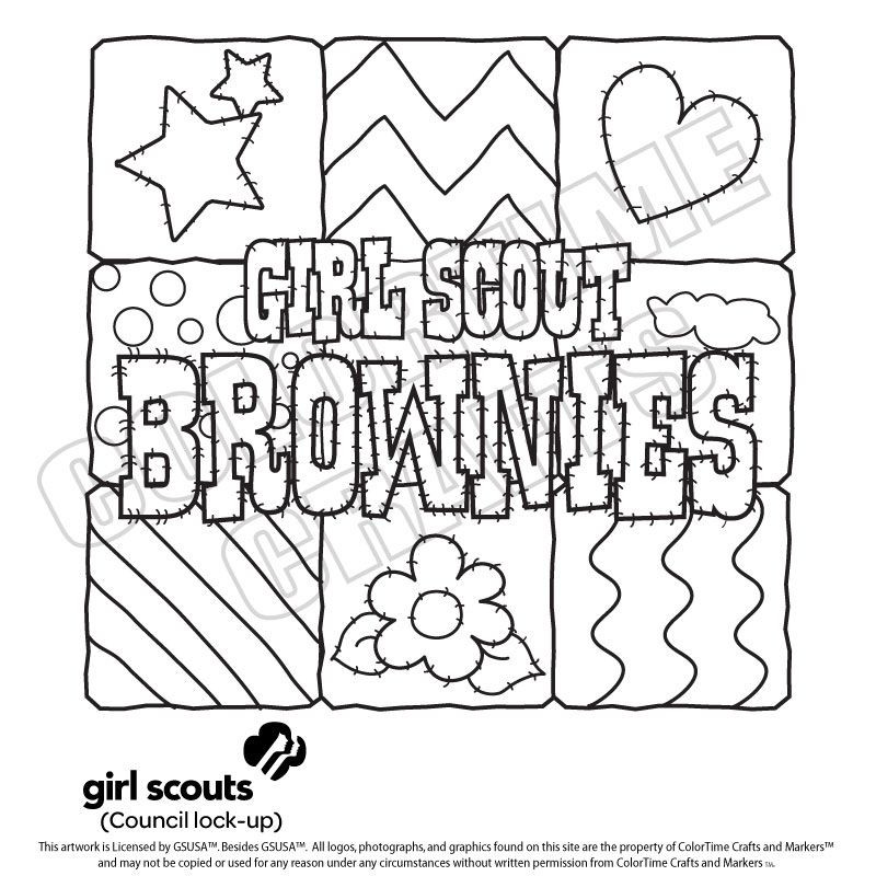 Brownie Coloring Pages
 Girl scout coloring pages for brownies