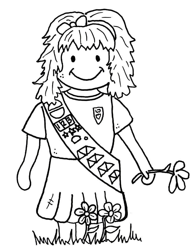 Brownie Coloring Pages
 Girl Scout Brownies Coloring Pages AZ Coloring Pages