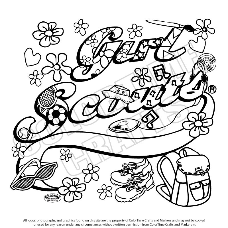 Brownie Coloring Pages
 Girl Scout To Color Clipart Clipart Suggest