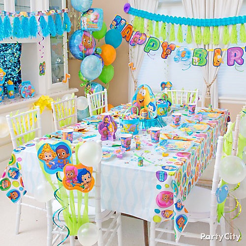 Bubble Guppies Birthday Decorations
 Bubble Guppies Party Table Idea Party City