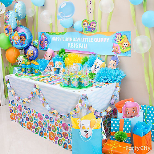 Bubble Guppies Birthday Decorations
 Bubble Guppies Favor Table Idea Party City