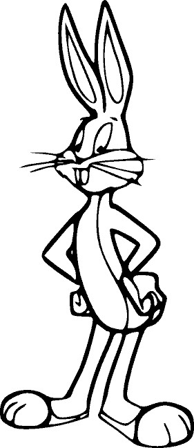 Bug Bunny Coloring Pages
 Bugs Bunny Black And White
