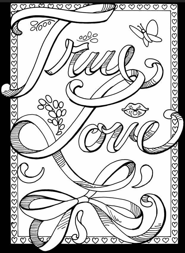 Bullshit Coloring Book
 Printable Love Coloring Pages For Adults Coloring Panda