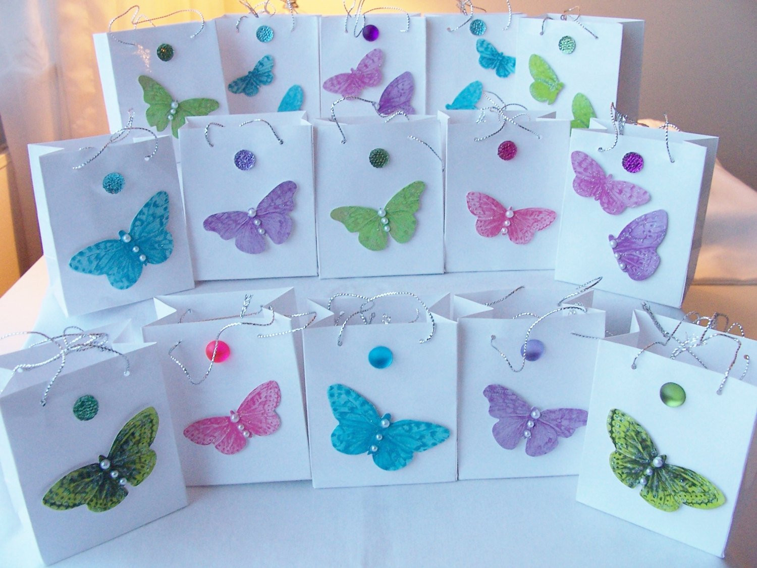 Best ideas about Butterfly Birthday Decorations
. Save or Pin 15 Butterfly jewel party favours birthday favours table Now.