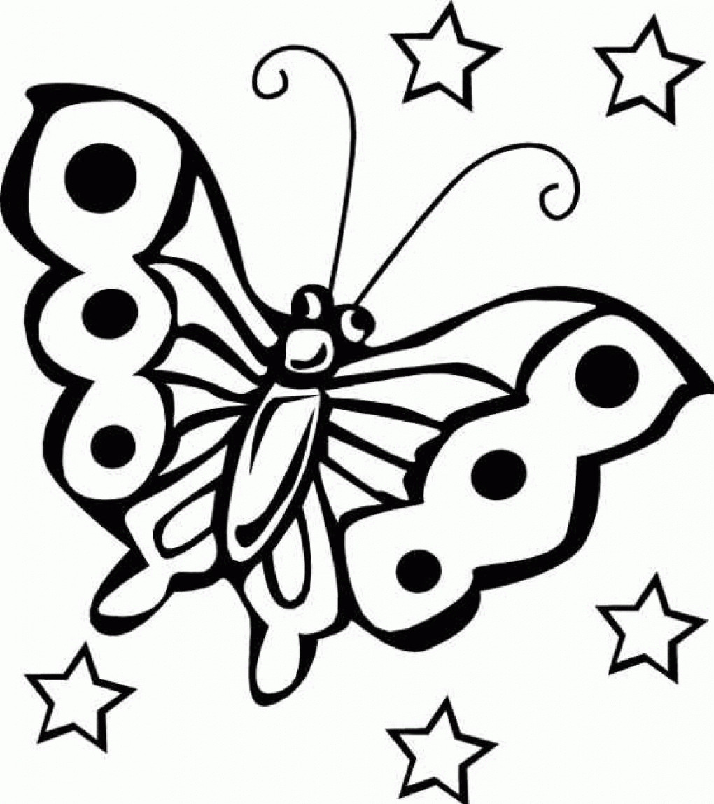 Butterfly Free Coloring Pages
 Free Printable Butterfly Coloring Pages For Kids