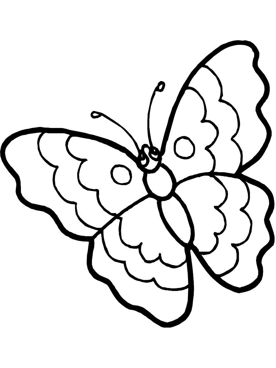 Butterfly Free Coloring Pages
 Free Printable Butterfly Coloring Pages For Kids