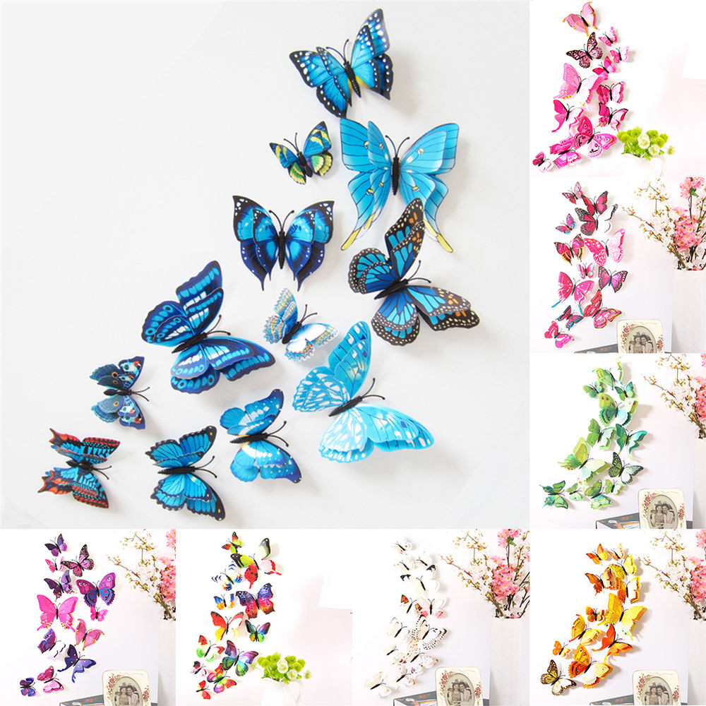 Best ideas about Butterfly Wall Art
. Save or Pin 12pcs 3D PVC DIY Butterflies Butterfly Art Decal Home Now.