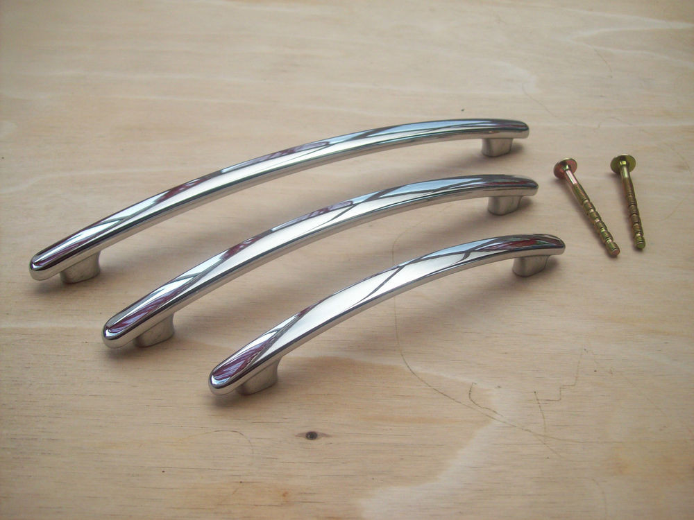 Best ideas about Cabinet Door Handles
. Save or Pin Polished chrome Sleek Bow Arched Kitchen Door Cupboard Now.
