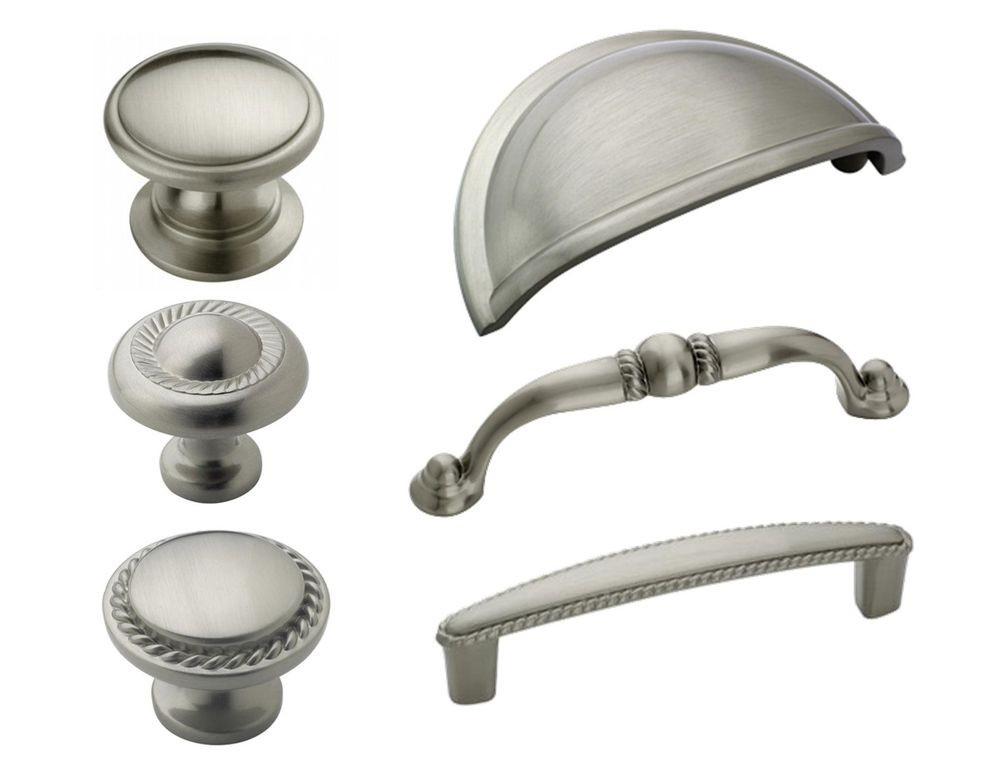 Best ideas about Cabinet Knobs And Pulls
. Save or Pin Amerock Satin Nickel Rope Cabinet Hardware Knobs & Pulls Now.