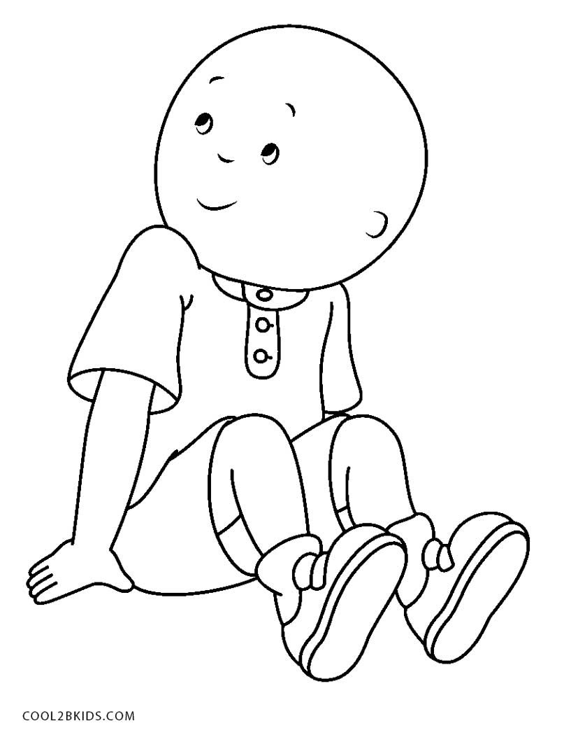 Caillou Printable Coloring Pages
 Free Printable Caillou Coloring Pages For Kids