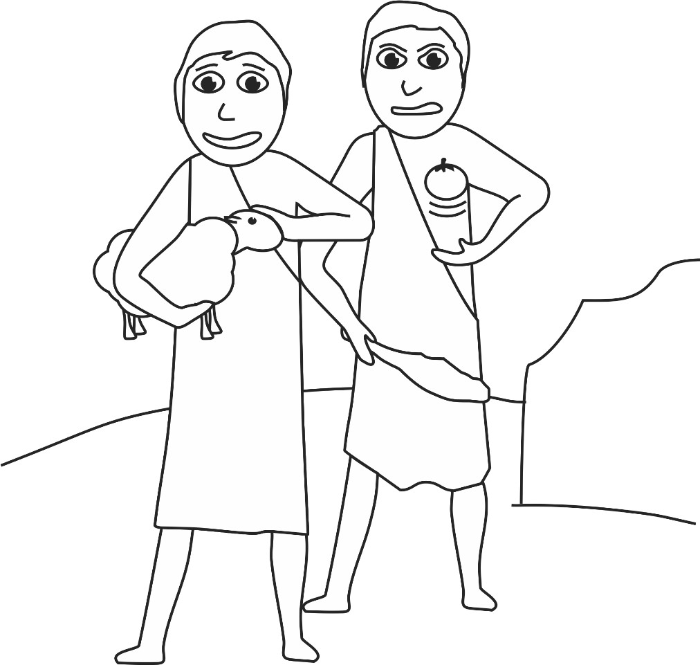 Cain And Abel Coloring Pages
 Cain And Abel