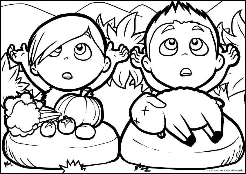 Cain And Abel Coloring Pages
 Cain And Abel Coloring Page Coloring Home