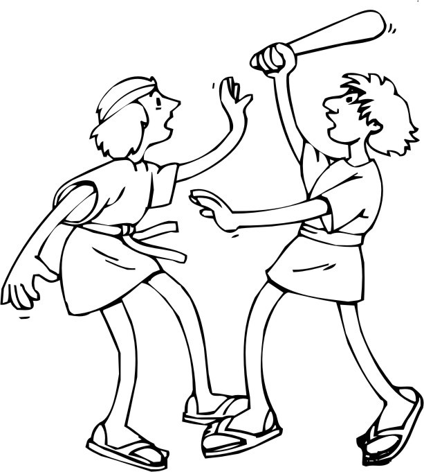 Cain And Abel Coloring Pages
 Cain And Abel Bible Coloring Pages Sketch Coloring Page