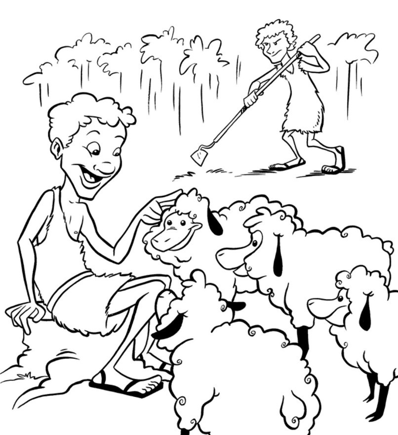 Cain And Abel Coloring Pages
 Cain And Abel Book AZ Coloring Pages
