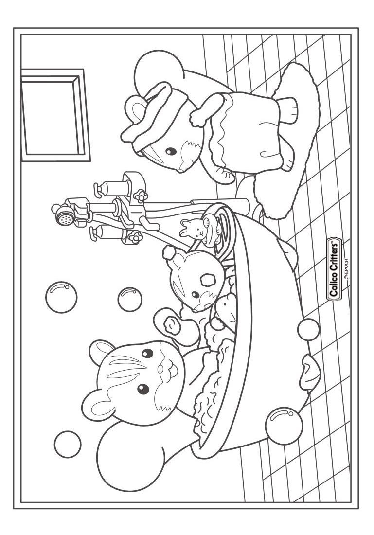Calico Critters Coloring Pages
 Kids n fun