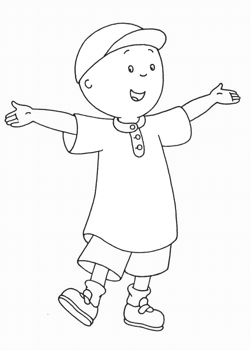 Caliou Coloring Sheets For Boys
 Caillou Coloring Pages – Birthday Printable